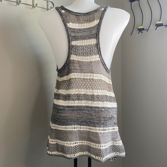 Free People Women's‎ Crochet Asymmetrical See-Through Layering Tank Top Size XS - Picture 5 of 12